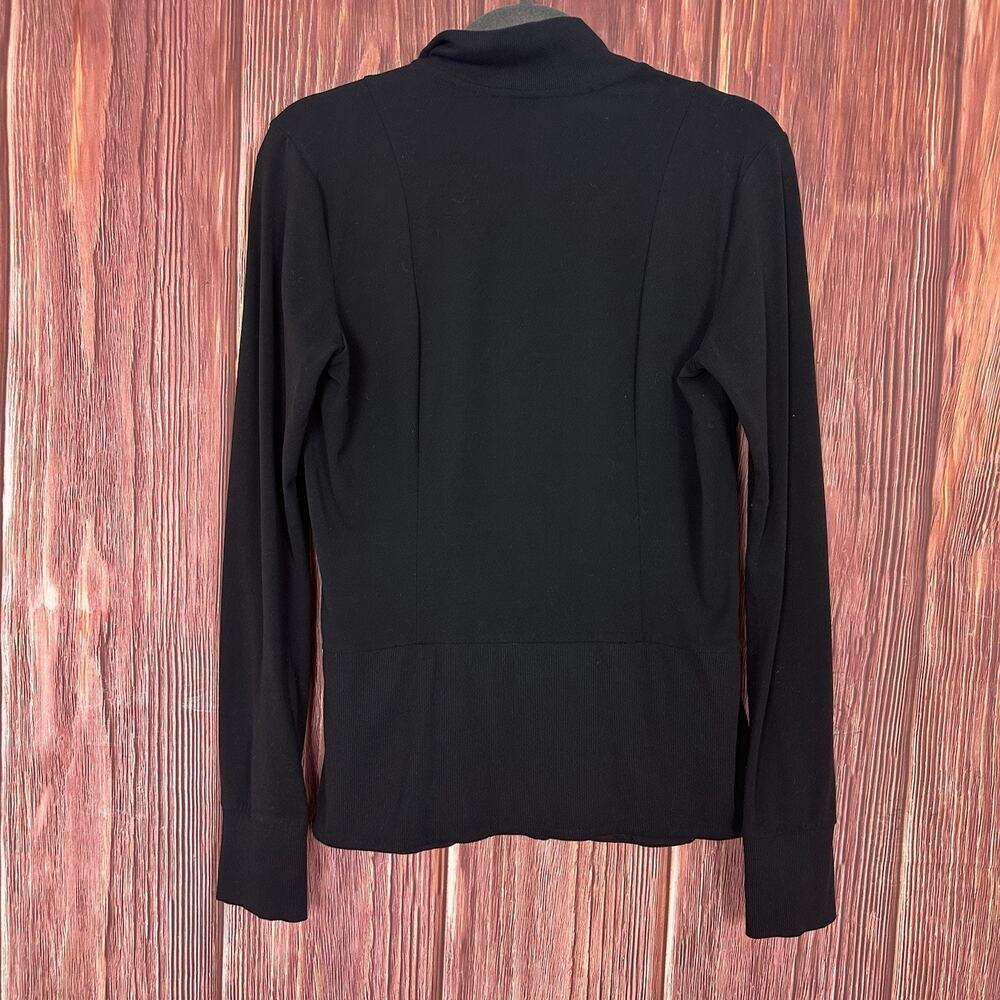 Athleta Full Zip Jacket Workout Running Black Womens Size Medium M - Picture 5 of 6